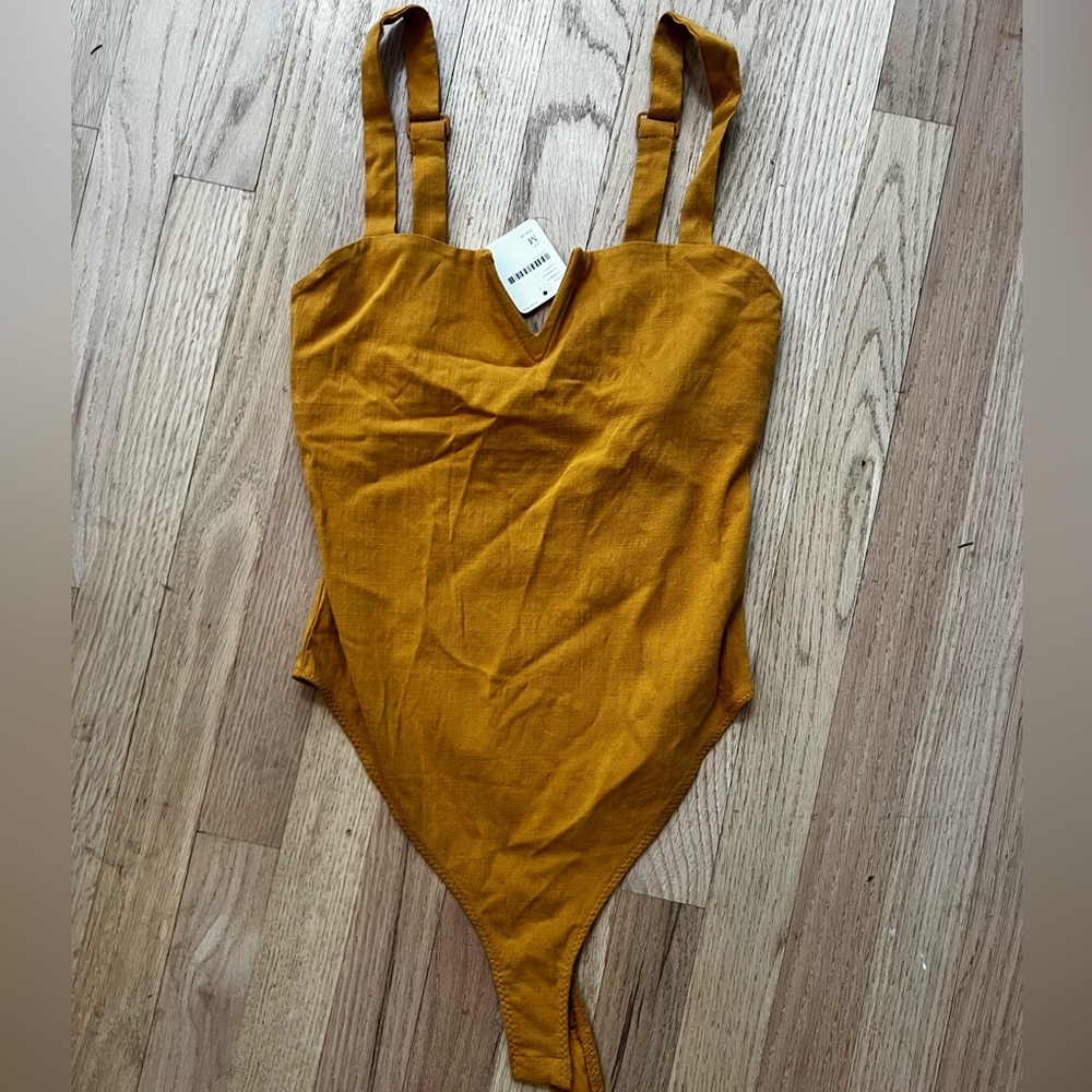 Intimately Free People Gold Bodysuit - Womens Size Medium - New with tags